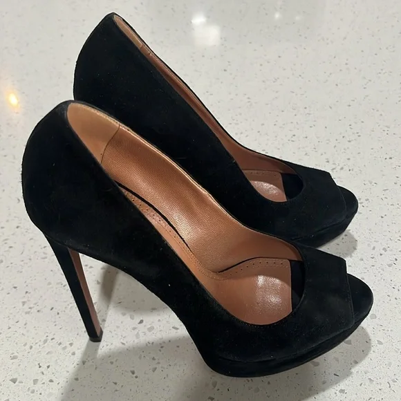 Alaia black suede heels size 37 gorgeous heels - Picture 3 of 15